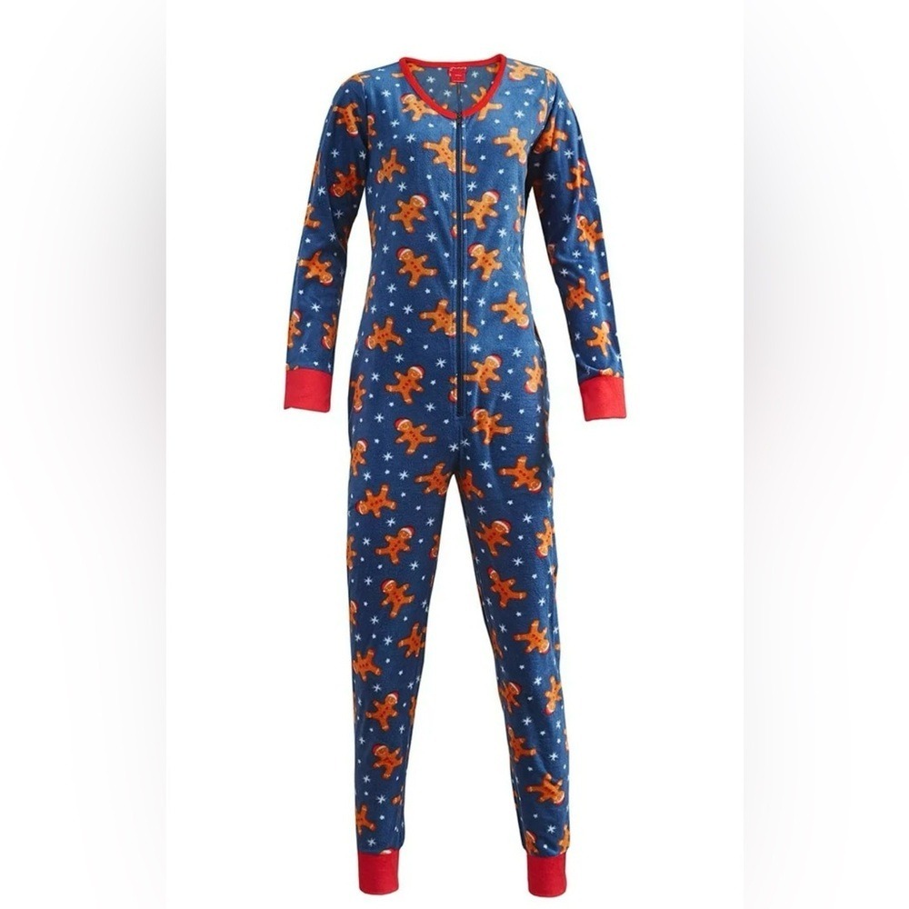 Jammies by Hip Style Gingerbread Holiday Christmas‎ Onesie Pajamas XL